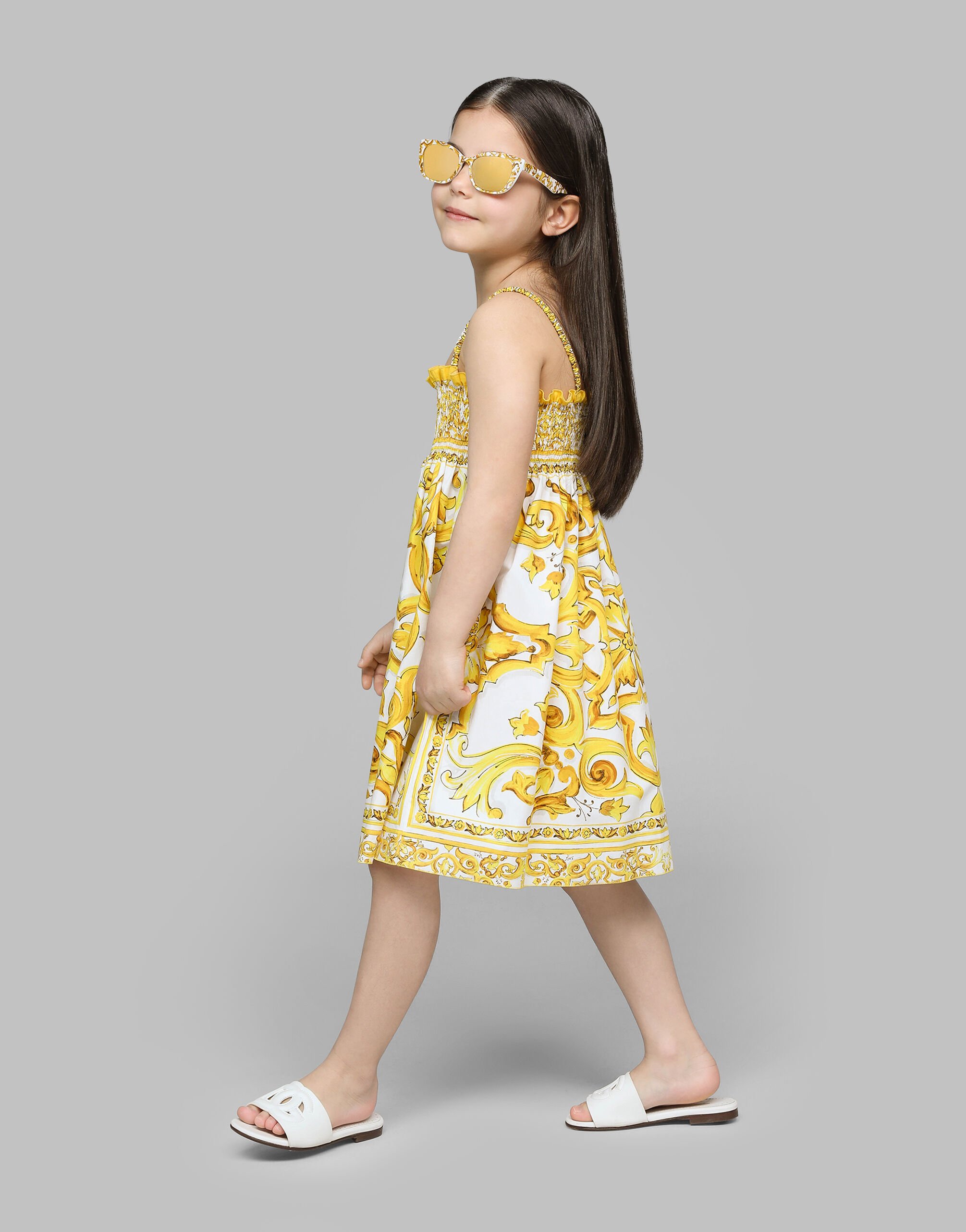 Yellow dolce and gabbana dress cheap