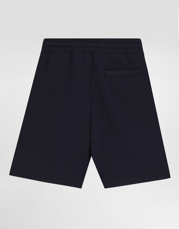 Dolce & Gabbana Bermudas aus Sweatstoff mit DG Print L4JQT1II7IJ