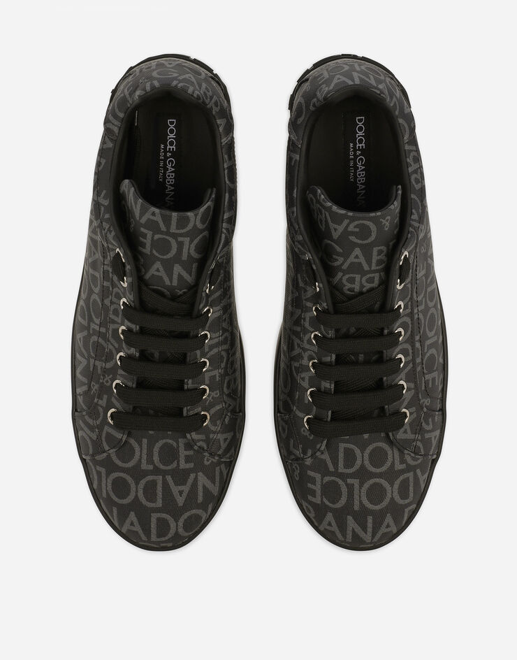 Dolce & Gabbana Sneaker Portofino aus beschichtetem Jacquard Mehrfarbig CS1772AN237