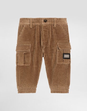 Dolce & Gabbana Velvet trousers Beige L15P08FUWDU