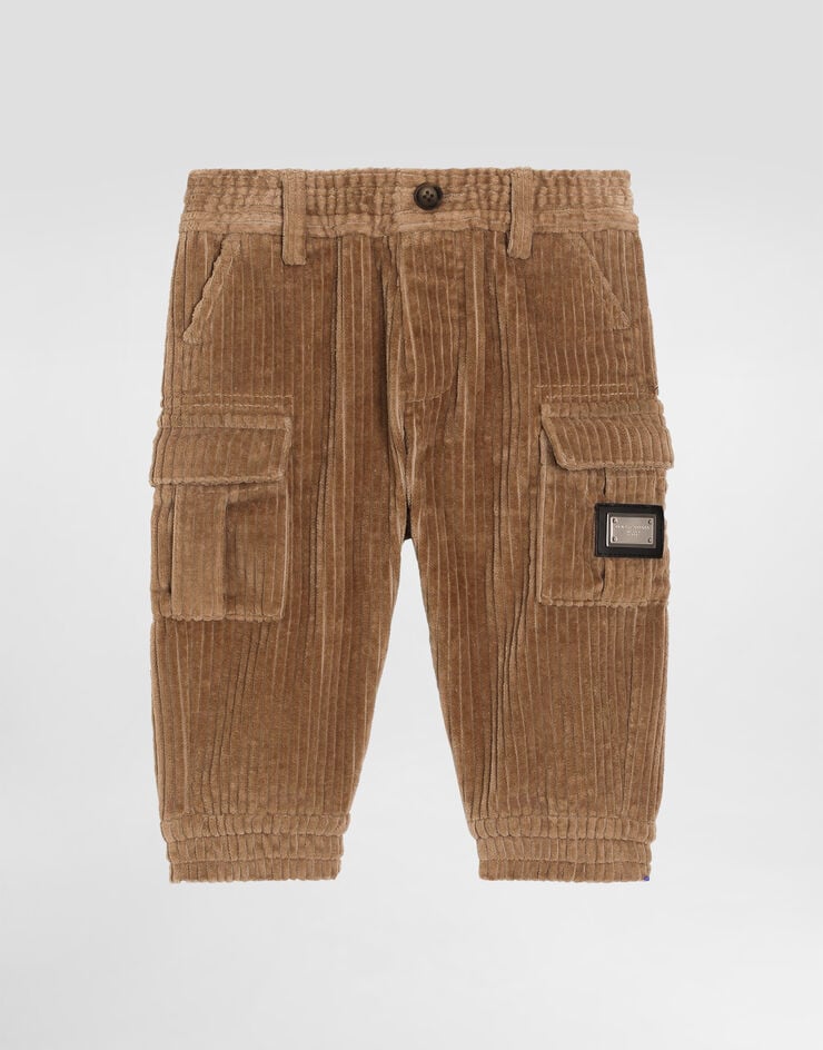 Dolce & Gabbana Velvet trousers Beige L15P08FUWDU