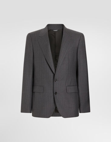 Dolce & Gabbana Sicilia light single-breasted pinstripe wool jacket Dolce & Gabbana Sicilia light single-breasted pinstripe wool jacket Multicolor G2XD0TFR23X
