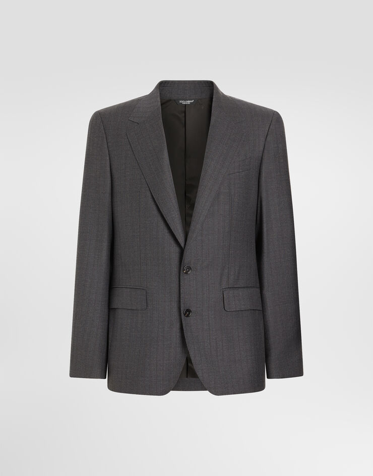 Dolce & Gabbana Sicilia light single-breasted pinstripe wool jacket Dolce & Gabbana Sicilia light single-breasted pinstripe wool jacket Multicolor G2XD0TFR23X