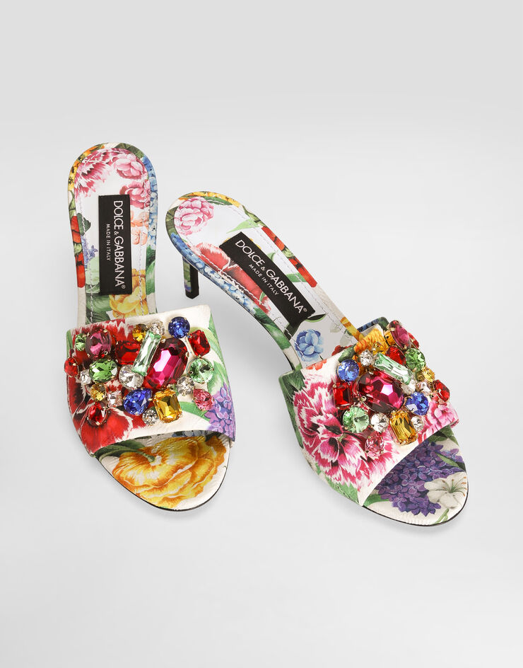 Dolce & Gabbana Mule aus Brokat Drucken CR1744A6L95