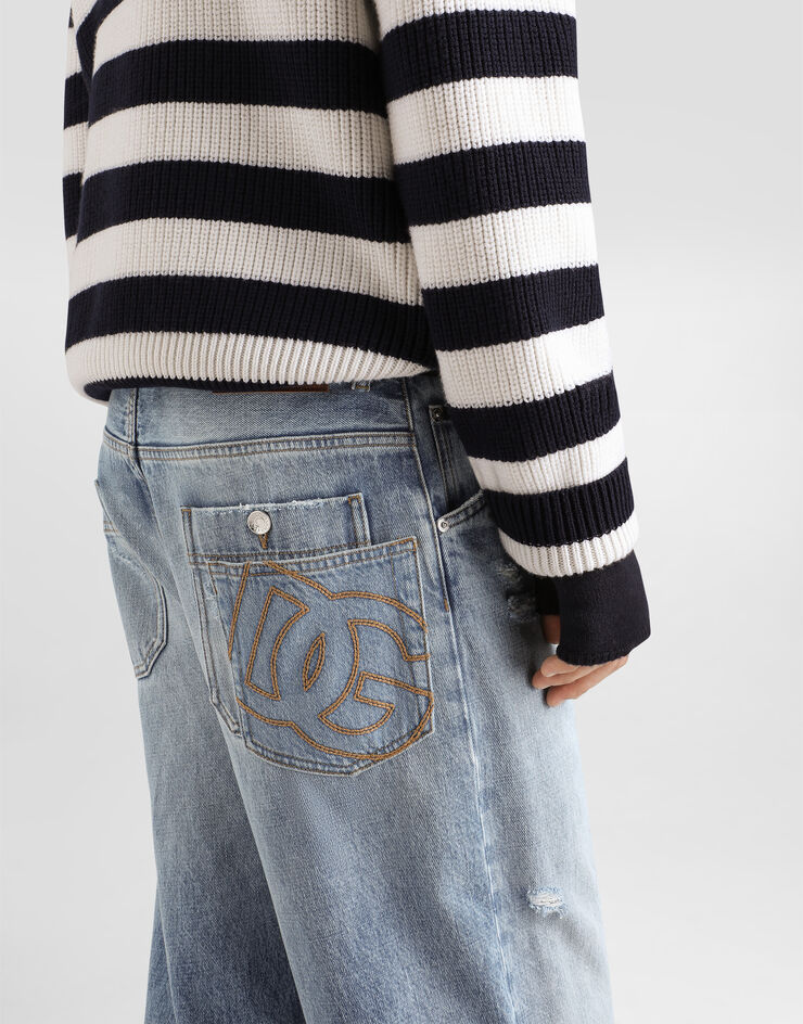 Dolce & Gabbana Pantaloni in denim Multicolore GP23DZG8PJ3