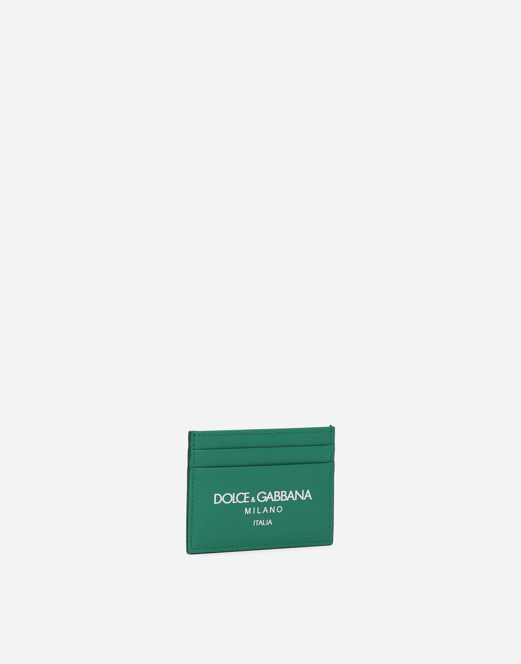 Dolce & Gabbana Calfskin card holder Green BP0330AN244