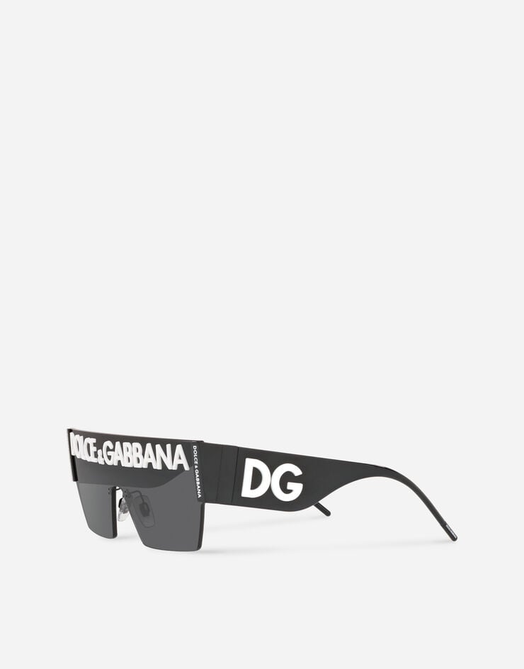 Dolce & Gabbana نظارة شمسية بشعار DG أسود VG2233VM187
