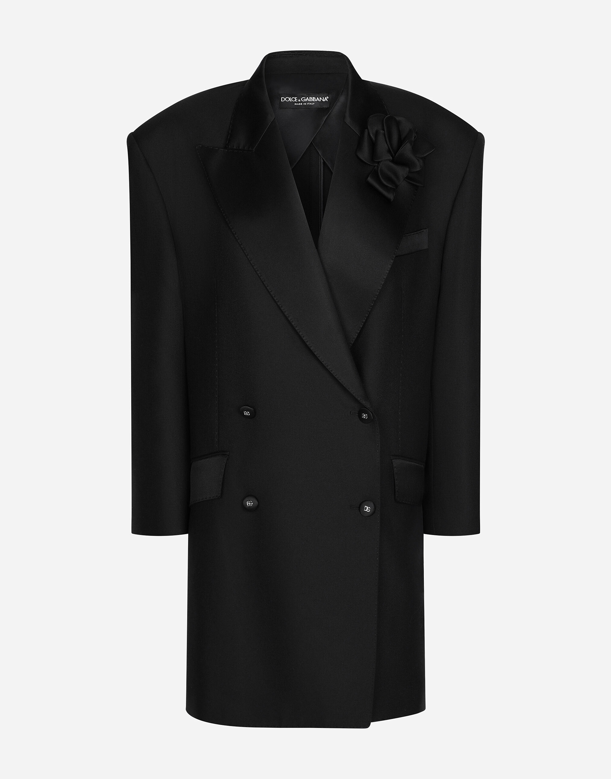 ブラックのウィメンズ Oversize double-breasted canvas jacket