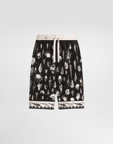 Dolce & Gabbana shell-print marocaine crêpe trousers Multicolor GV37ATHI1ZF