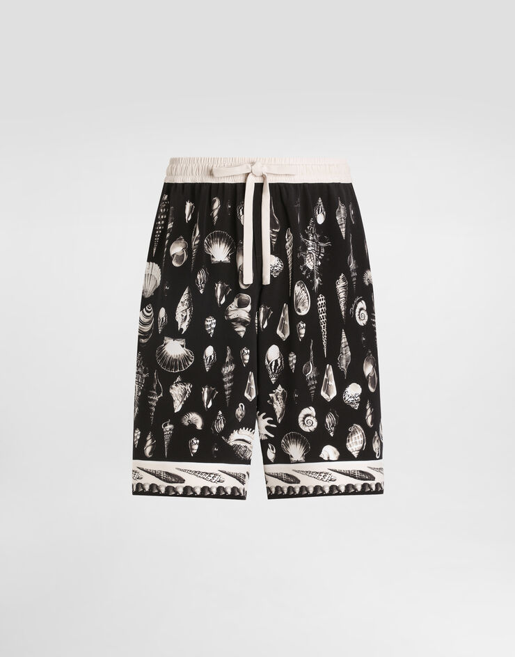 Dolce & Gabbana shell-print marocaine crêpe trousers Multicolor GV37ATHI1ZF