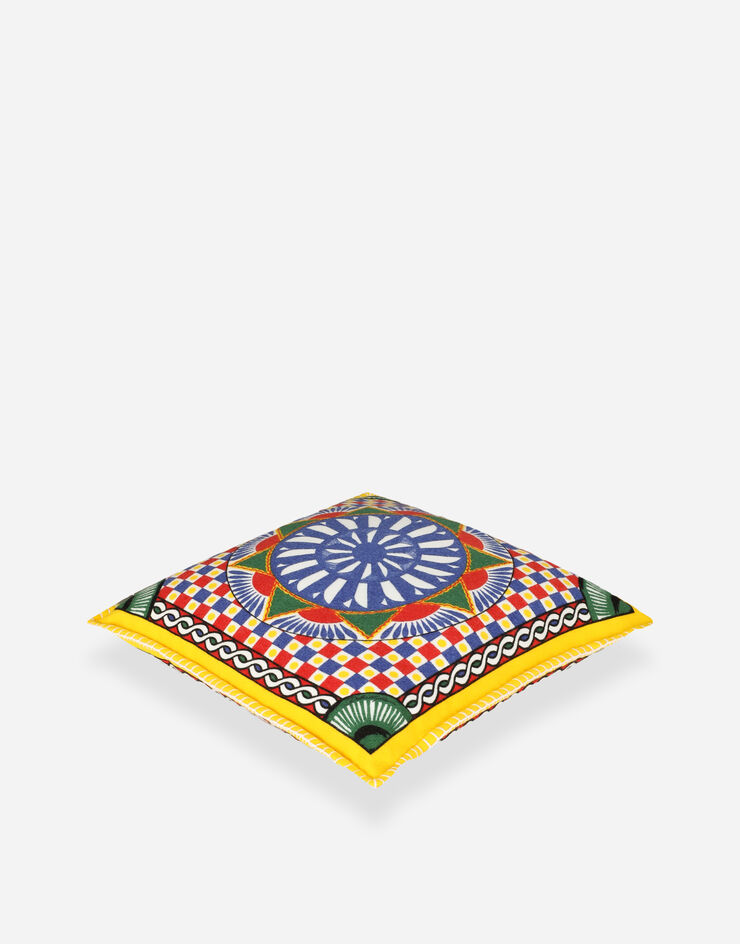 Dolce & Gabbana Cashmere Jacquard Cushion Medium Multicolor TCE008TCAF3