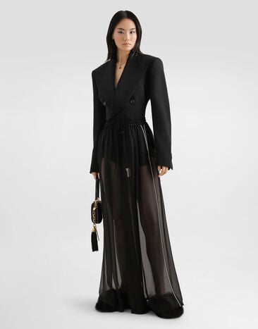 Dolce & Gabbana Satin culottes shorts Black FTAMFTGDCMX