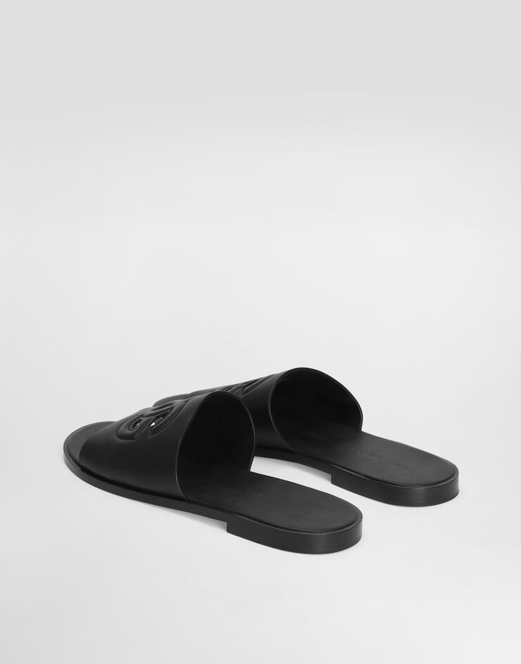 Dolce & Gabbana Calfskin slide Black A80397AO602