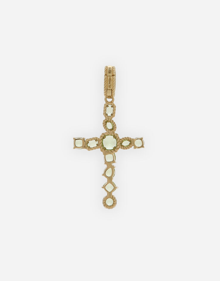 Dolce & Gabbana Anna Charm in yellow gold 18Kt and peridots Gold WAQA8GWPE01