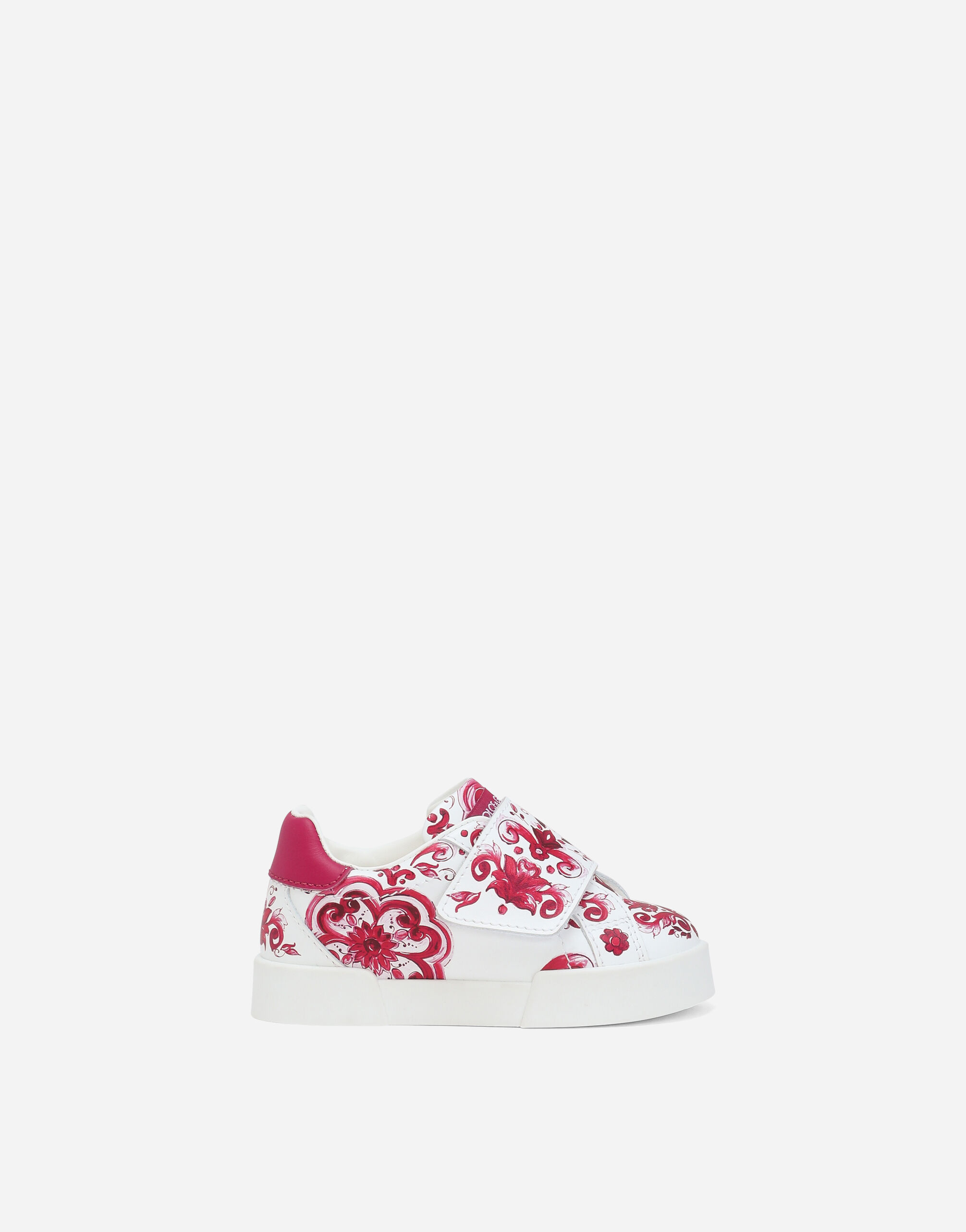 Dolce & Gabbana Printed calfskin Portofino sneakers Print DN0143AC374