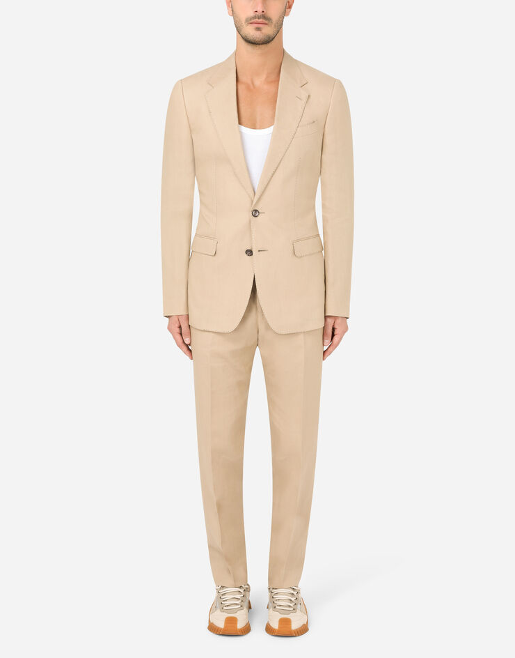 Dolce & Gabbana Linen Taormina-fit suit Beige GKC4MTGEV04