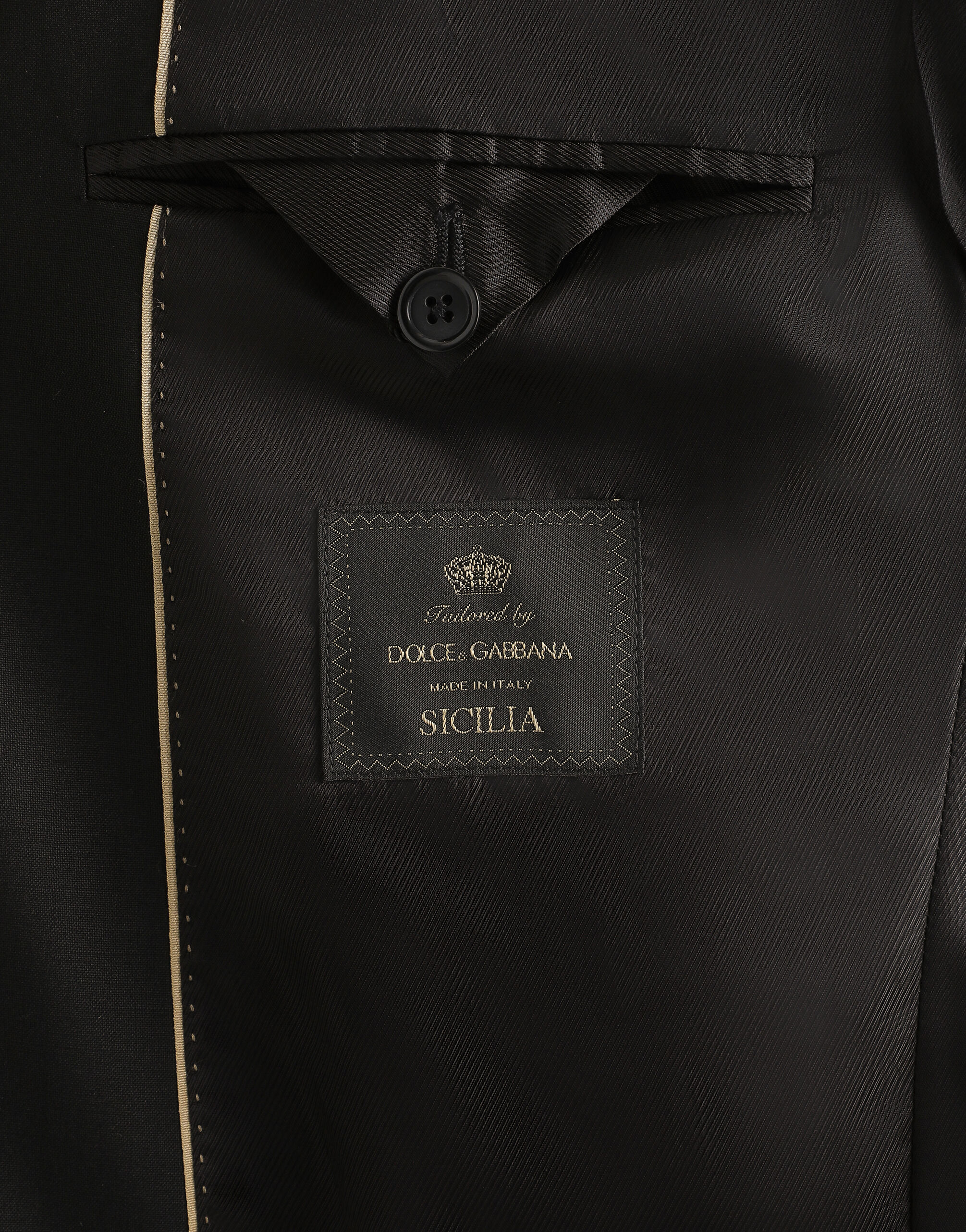 Dolce gabbana black suit discount