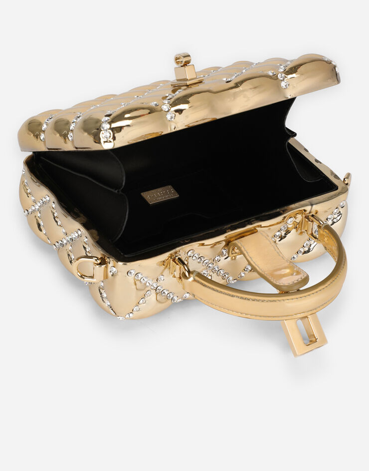 Dolce & Gabbana Tasche Dolce Box aus Harz mit Strass Mehrfarbig BB5970AY038