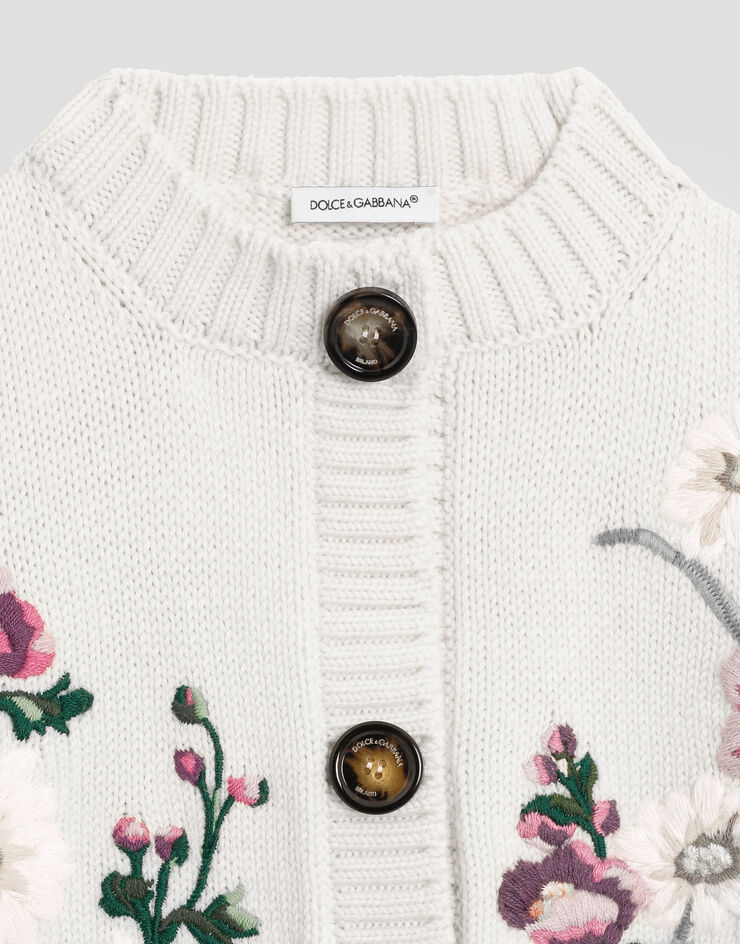 Dolce & Gabbana Wool cardigan White L5KWMFJGMB7