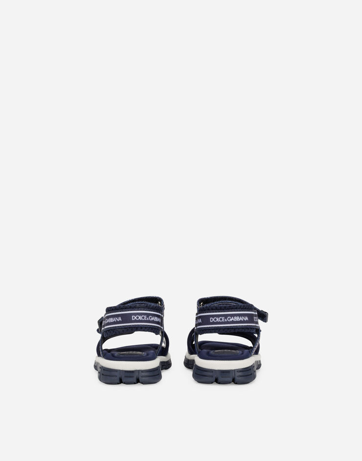 Dolce & Gabbana Sandale aus Funktionsgewebe DG-Logo Mehrfarbig DL0068AY233