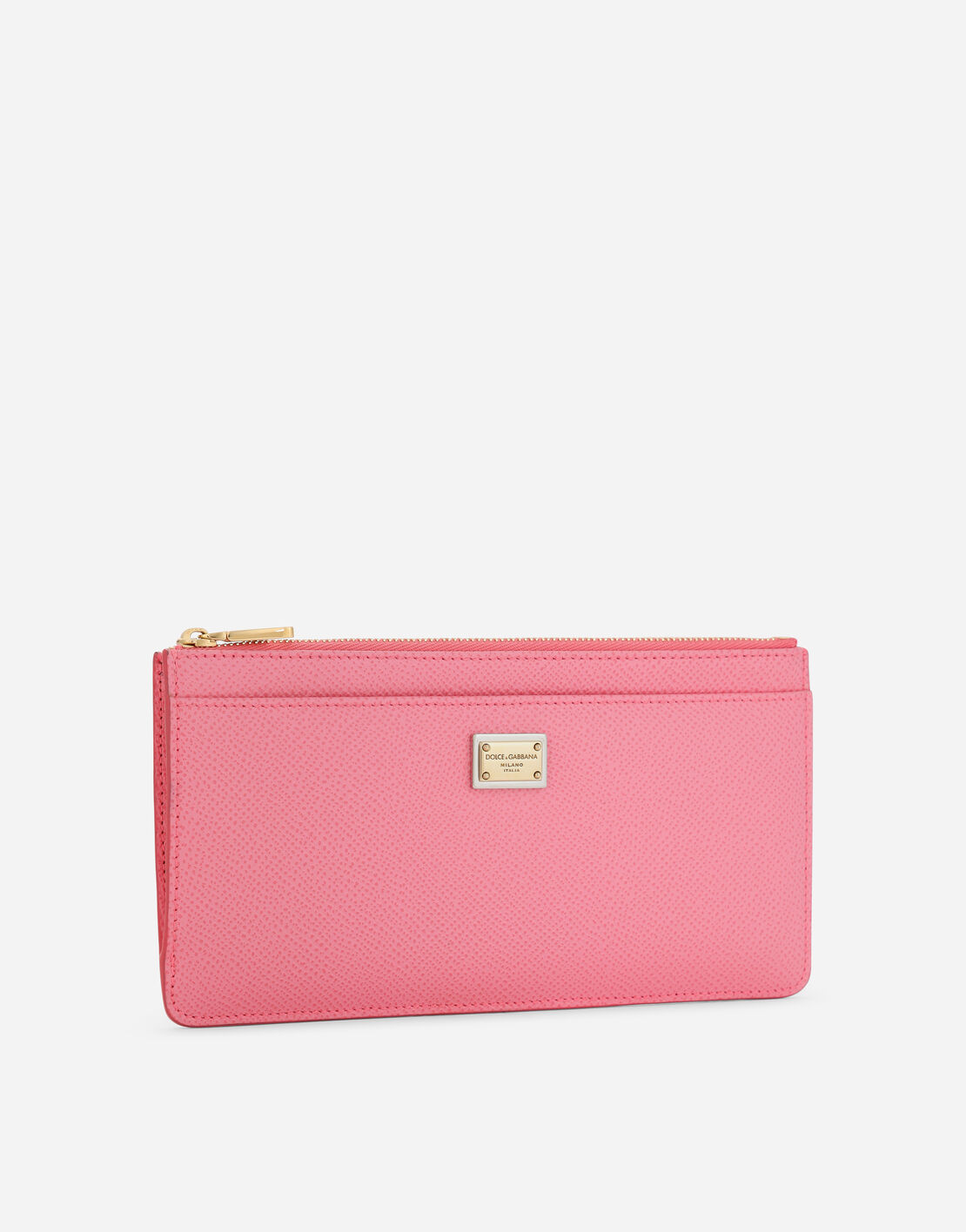 CC CARD HOLDER 11.2 LIGHT PINK CALFSKIN GOLD ICON