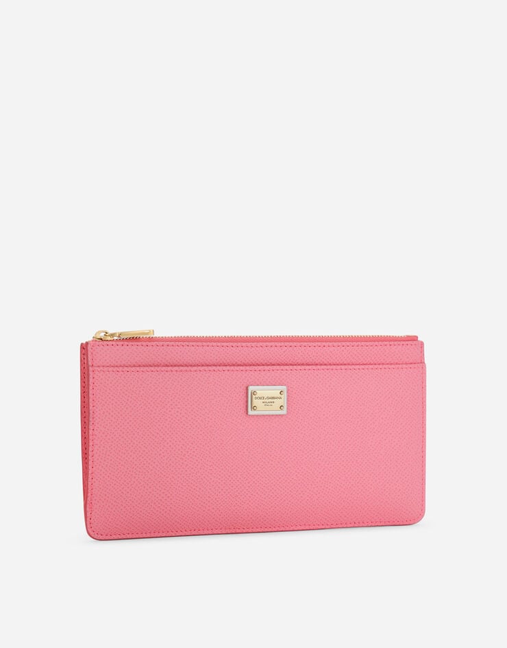 Dolce & Gabbana Large card holder with tag Pink BI1265A1001