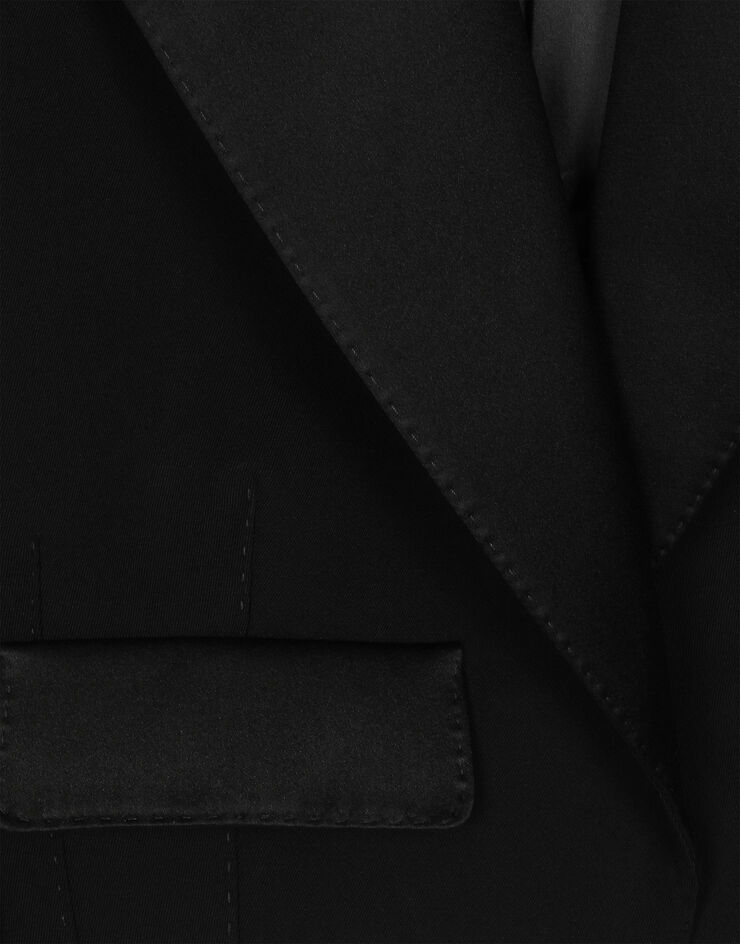 Dolce & Gabbana جاكيت سهرة سبينسر من صوف جبردين أسود F296YTFU21E