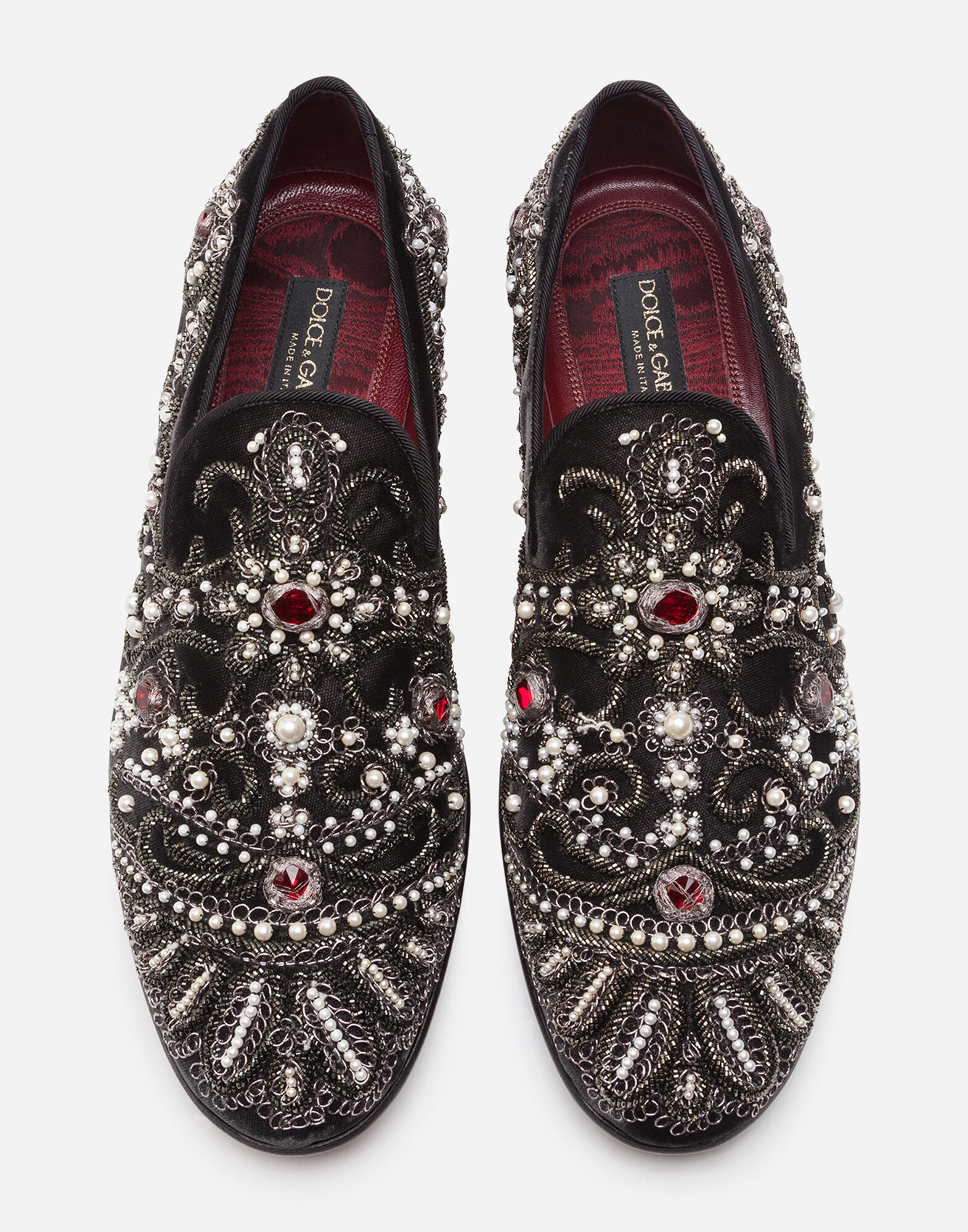 Dolce and hot sale gabbana velvet slippers