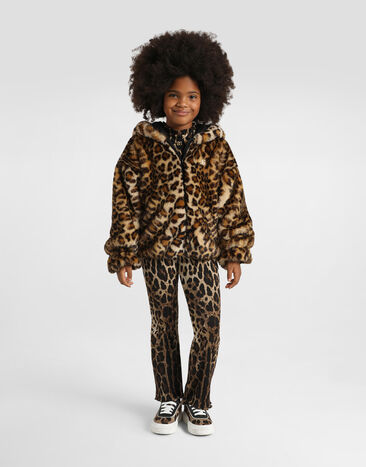 Dolce & Gabbana Leopard-print fur-effect jacket Print L52B09FUPU8