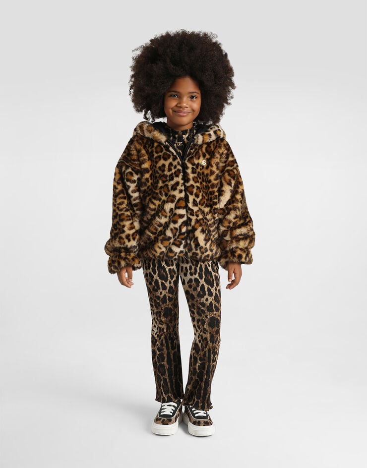 Dolce & Gabbana Leopard-print fur-effect jacket Dolce & Gabbana Leopard-print fur-effect jacket Print L52B09FUPU8