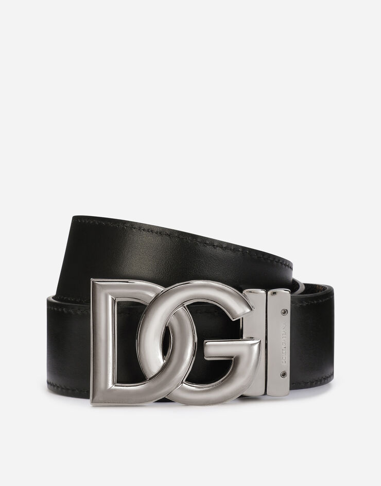 Dolce & Gabbana Reversible leopard-print calfskin belt Animal Print BC4685AQ926