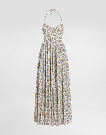 Dolce & Gabbana Small floral-print poplin dress Multicolor F60GHTHS5T9