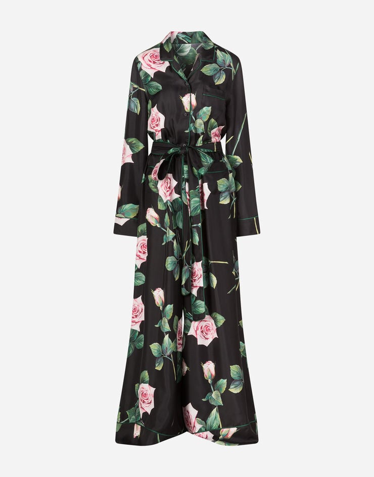 Dolce & Gabbana TROPICAL ROSE PRINT TWILL SUIT FLORAL PRINT F6E6JTHS190