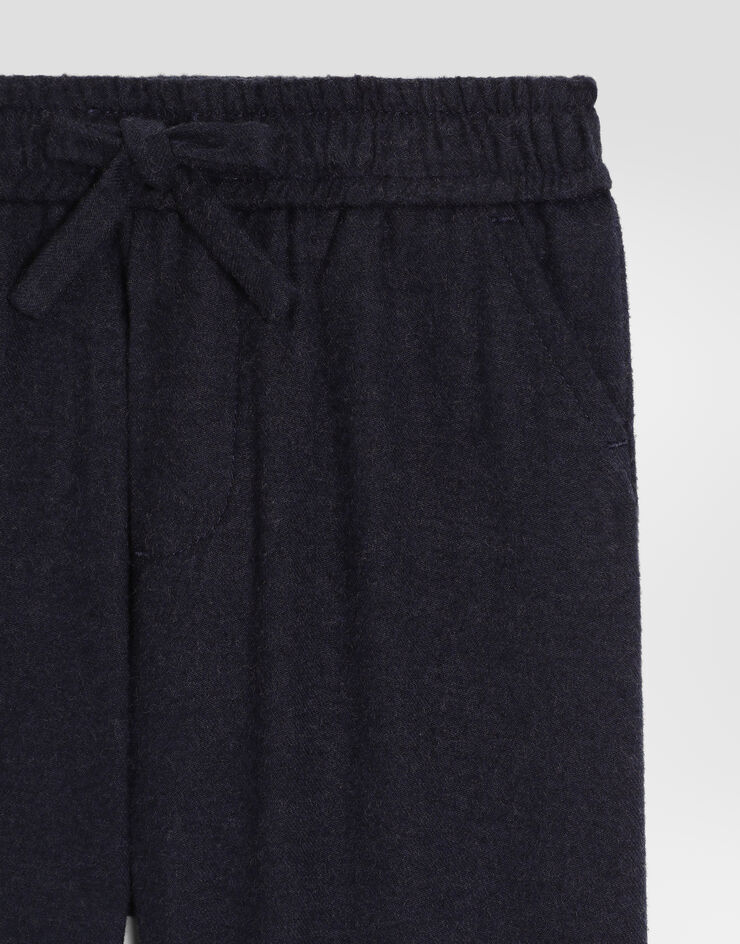 Dolce & Gabbana Pantalones en franela melange Dolce & Gabbana Pantalones en franela melange Grey L15P50FU5ZI