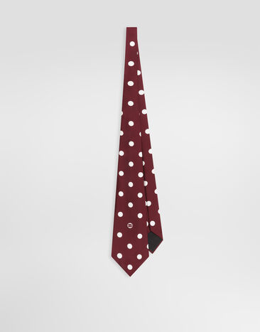 Dolce & Gabbana Krawatte aus Seidentwill mit Polka-Dot-Print Mehrfarbig GT160EIS1YO