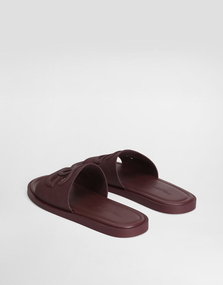 Dolce & Gabbana Rubber beachwear slides Dolce & Gabbana Rubber beachwear slides Bordeaux CS2215AN994