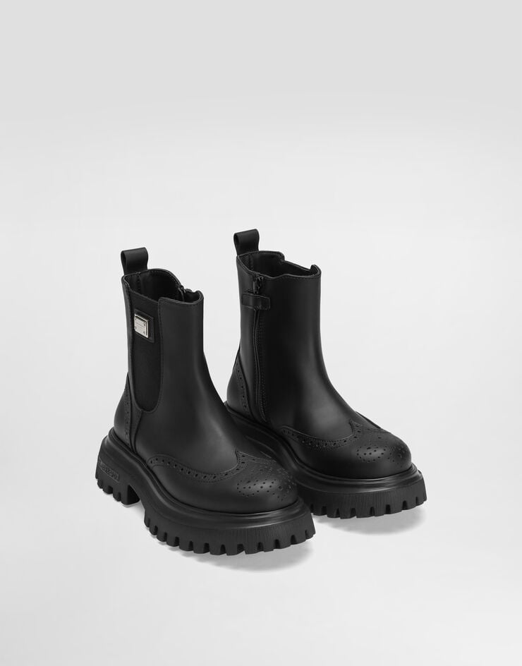Dolce & Gabbana Beatles ankle boots in nappa calfskin Black DA5295A6379