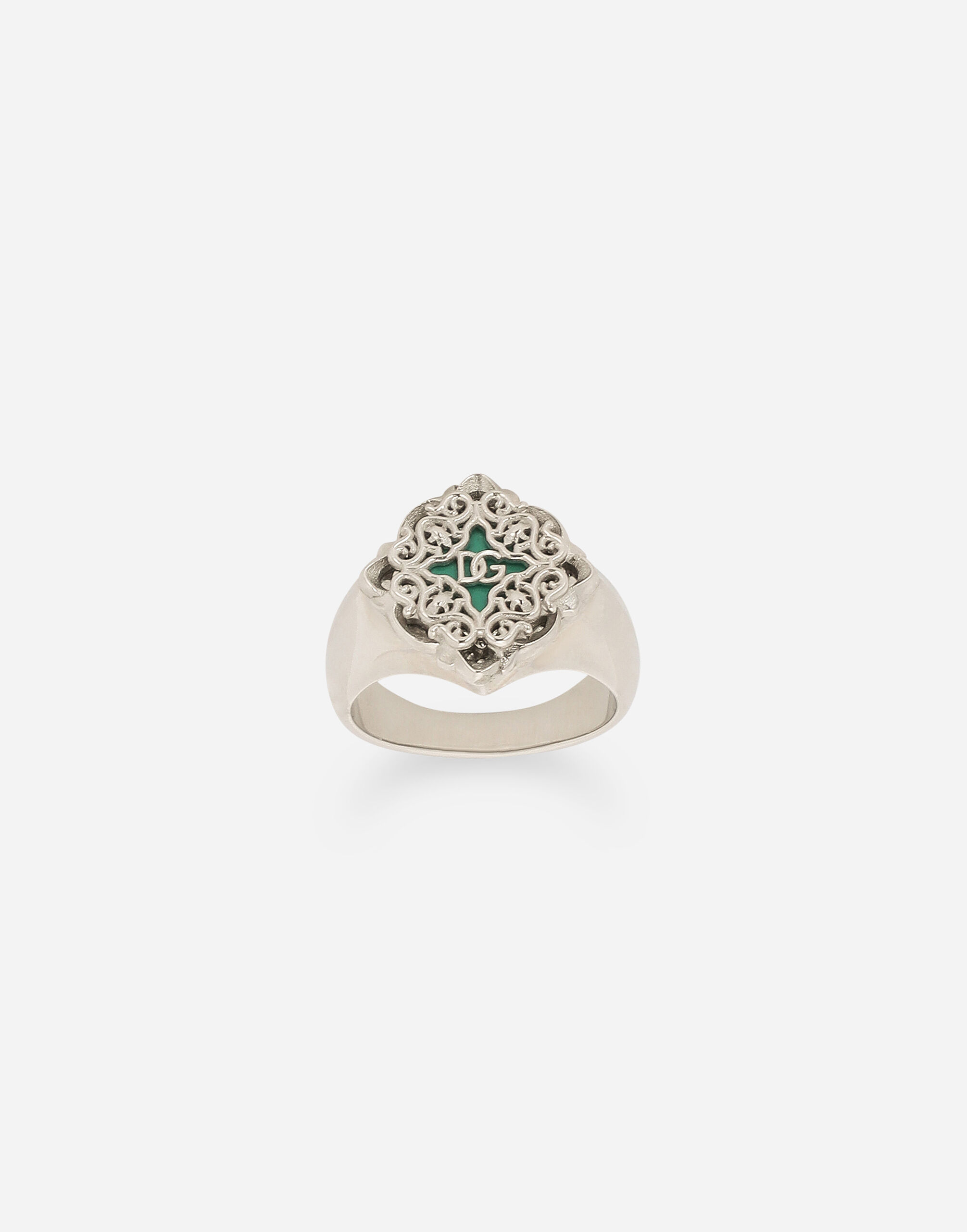 Anillo Maiolica en Plateado de Hombre Dolce Gabbana