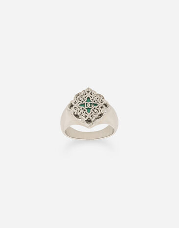Dolce & Gabbana Ring Majolika Silber WNQ5S2W1111