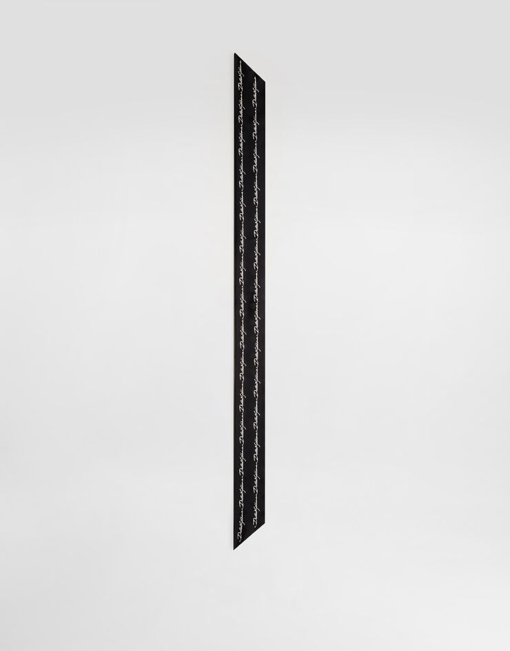 Dolce & Gabbana Twill headscarf with all-over polka dots and the Dolce&Gabbana logo print (6x100) Multicolor FS215AGDCQO