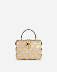 Dolce & Gabbana Resin Dolce Box bag with rhinestones Lilac BB7567AQ920