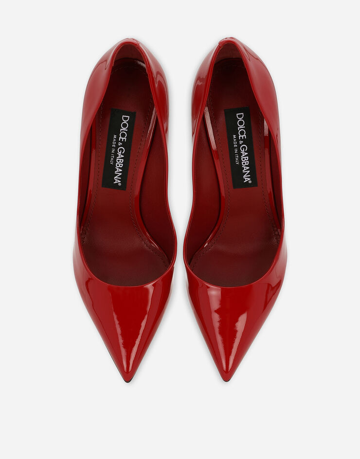 Dolce & Gabbana 페이턴트 가죽 펌프스 오렌지 CD1710A1471
