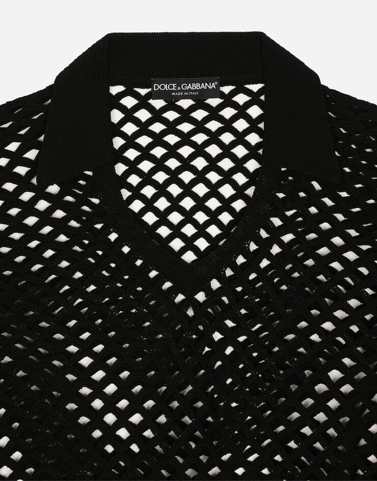 Dolce & Gabbana 코튼 폴로 셔츠 블랙 GXO61TJACX8