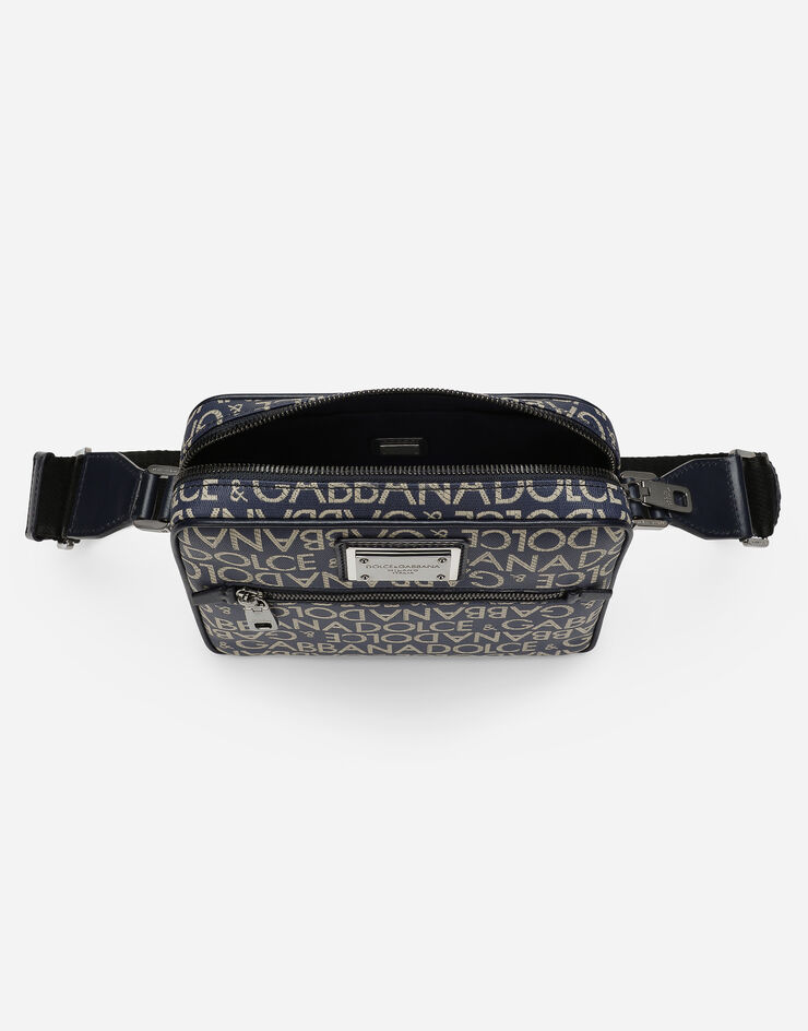 Dolce & Gabbana Bolso bandolera de tejido jacquard revestido Azul BM1622AJ705