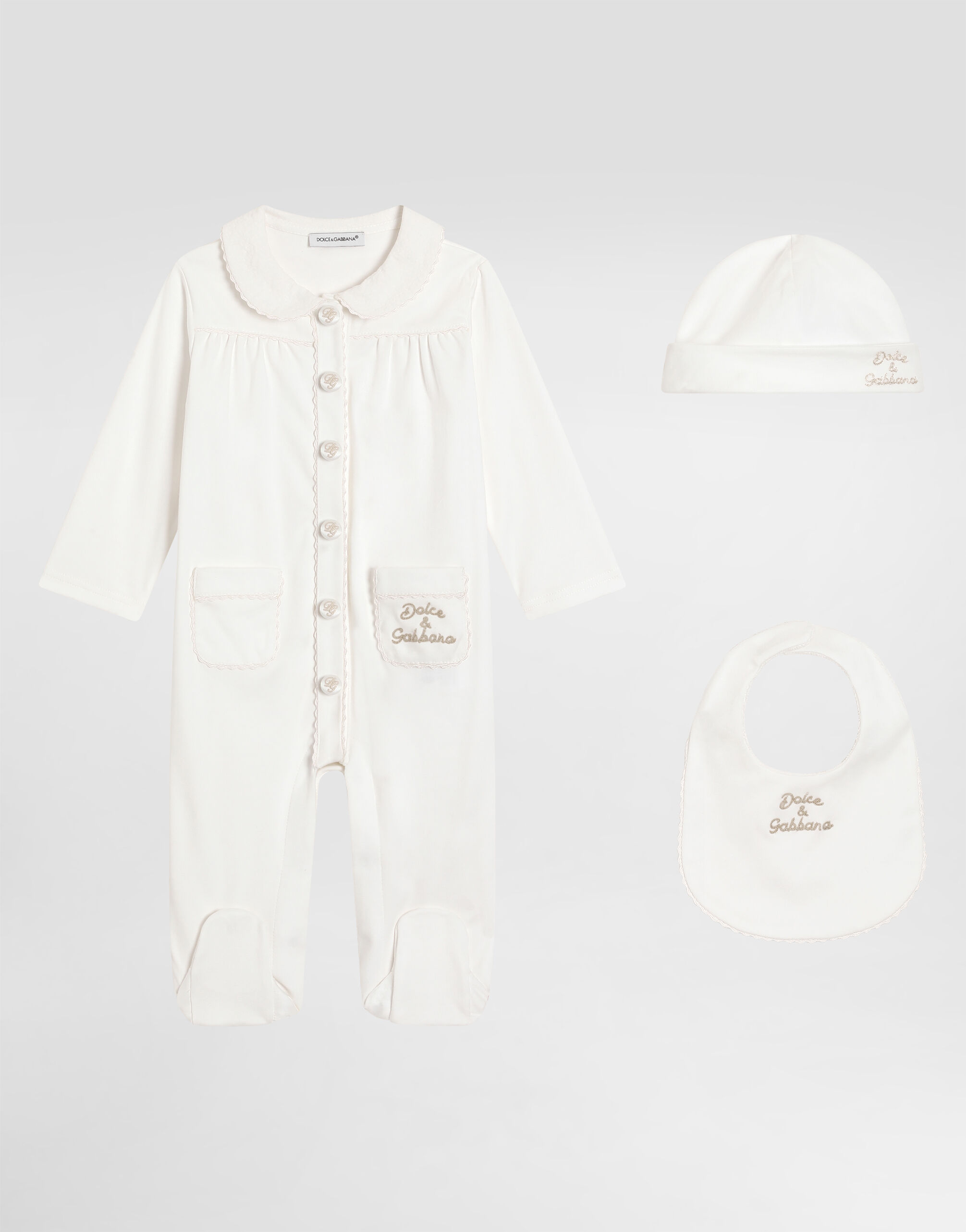 【美品】ドルガバ　ロンパース ベビーガール用ギフトセット＆ベビーグロー | ドルチェ＆ガッバーナ®