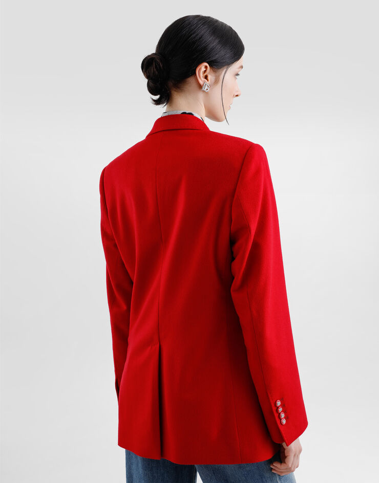 Dolce & Gabbana Oversize double-breasted cashmere jacket Dolce & Gabbana Oversize double-breasted cashmere jacket Red F29GRTFU2AX