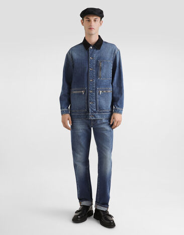 Dolce & Gabbana Oversized denim jacket Multicolor G9BSHDG8NO4