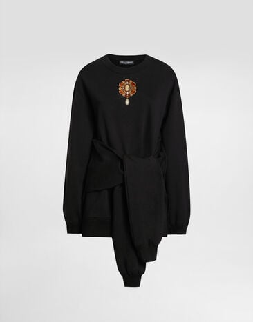 Dolce & Gabbana 棉质连帽卫衣 黑 F9S81ZHU7DU