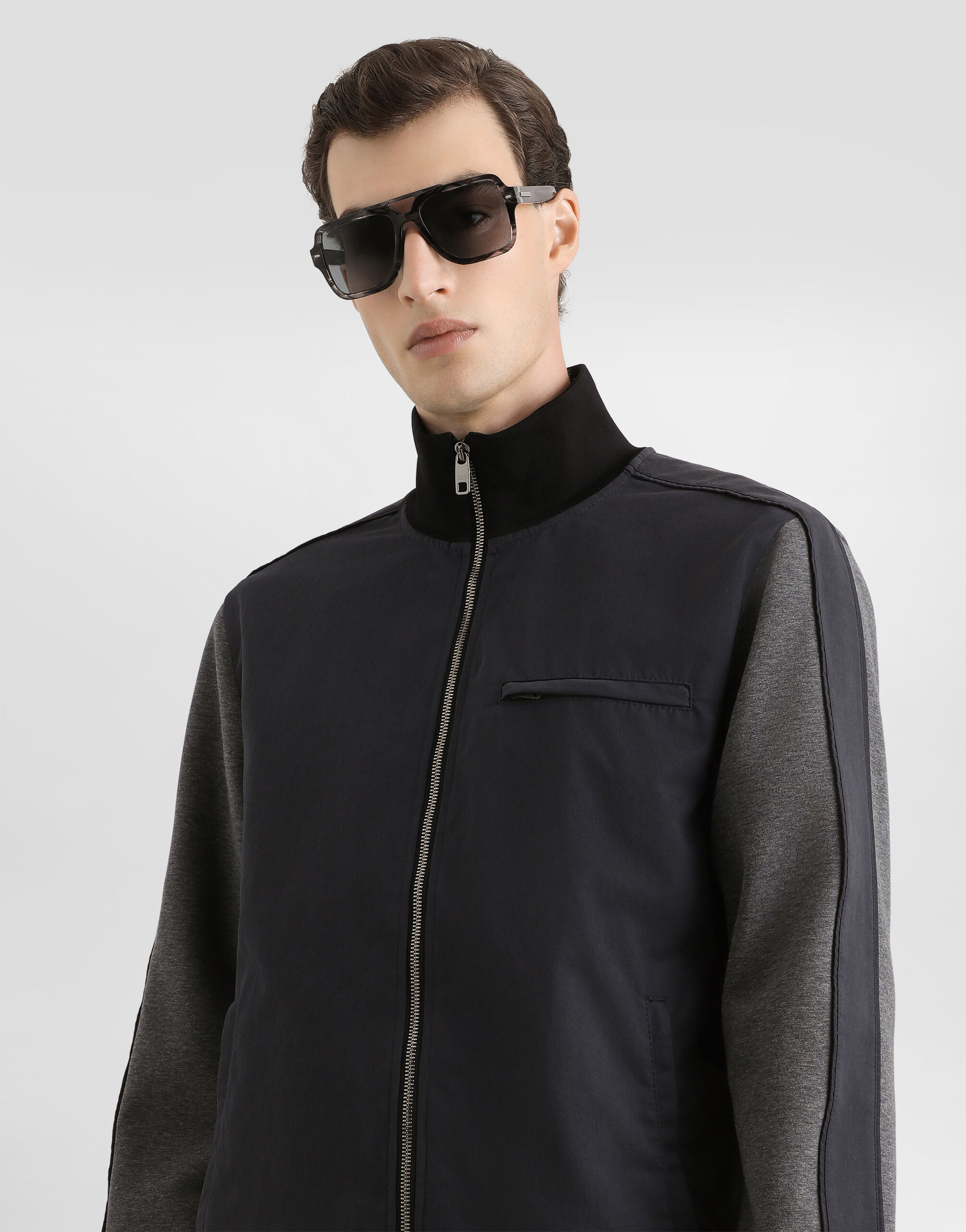 DOLCE＆GABBANA ニットジャケット 44サイズ ダークグレー Double-faced sweatshirt in Grey for Men | Dolce&Gabbana® US