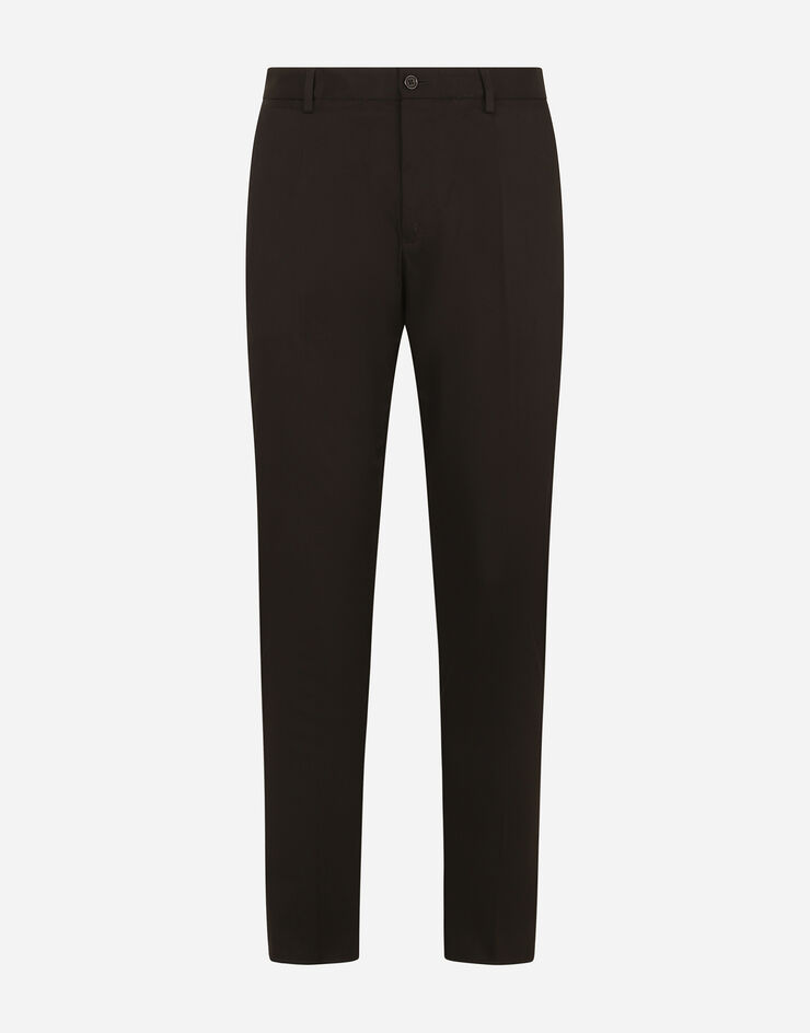 Dolce & Gabbana Pantalon en laine et soie Noir GY6FETFUFJR